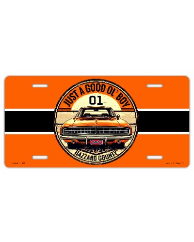 Just a Good Ol' Boy Dukes of Hazzard General Lee sublim car tag